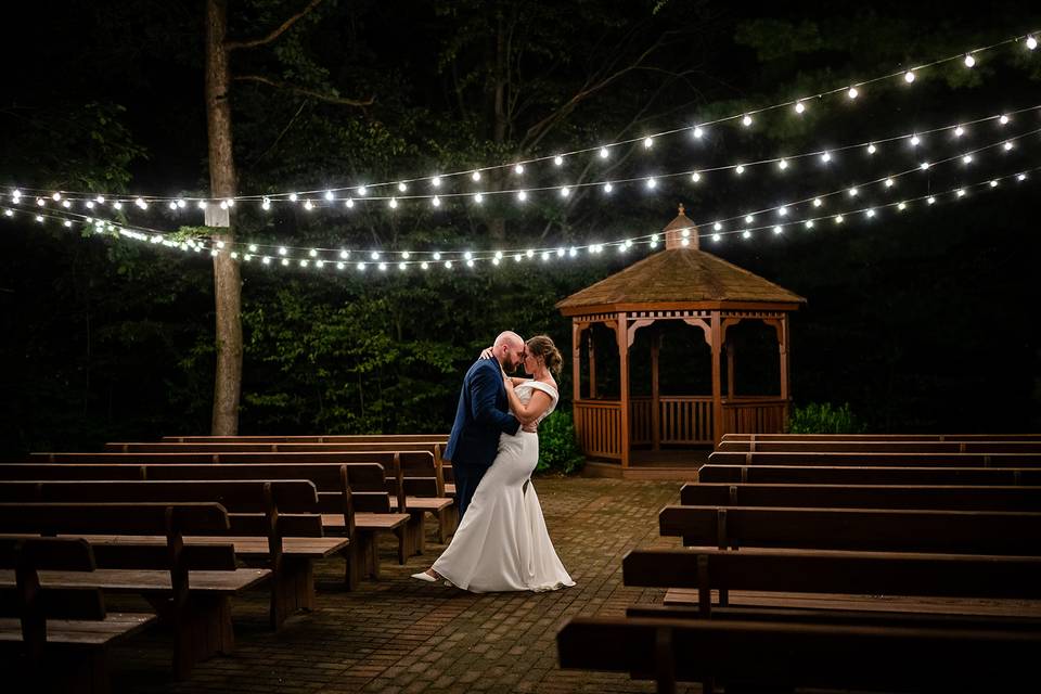 Fall Crystal lake wedding