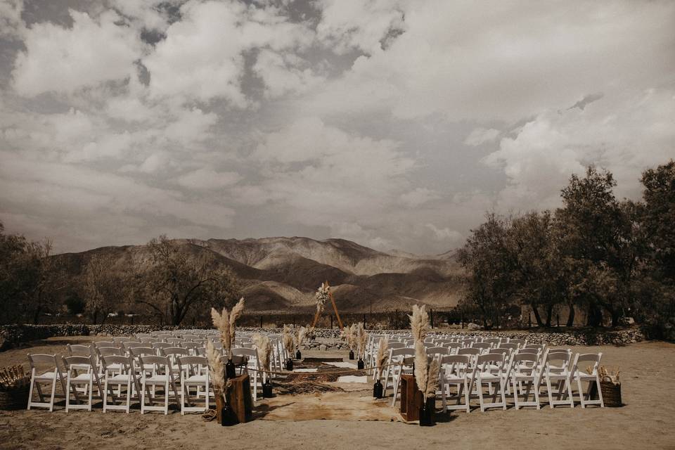 Ceremony setup