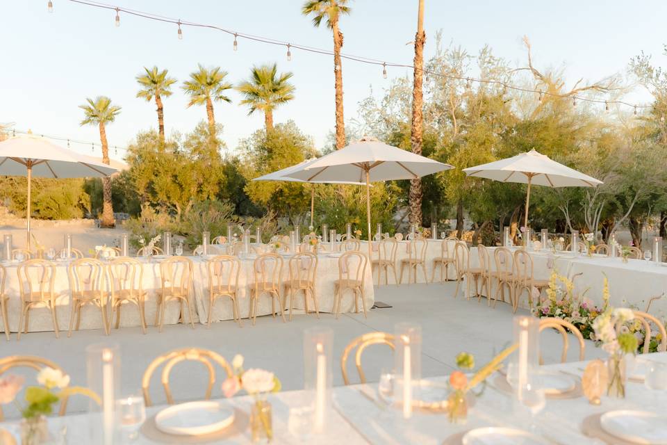 Outdoor reception platform