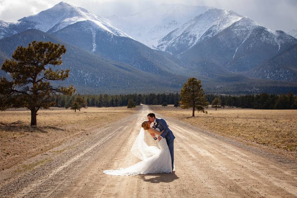 Rocky Mountain spring wedding