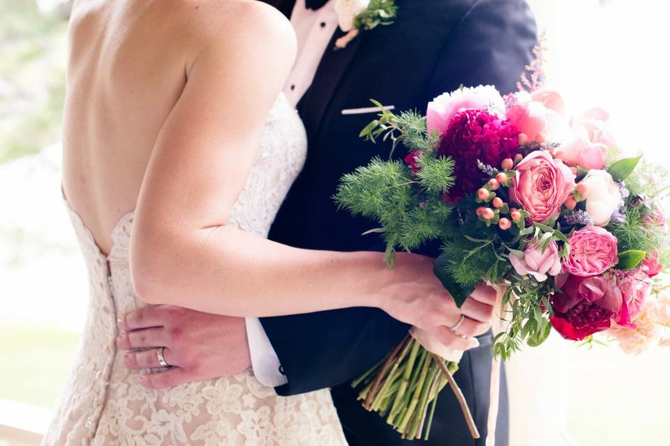 Pink and ferny bouquet