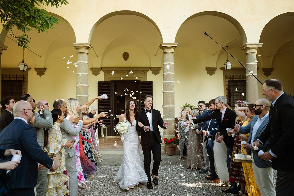 Wedding in tuscan villa