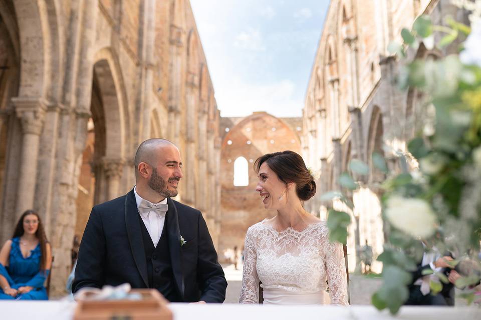 Wedding at san galgano abbey