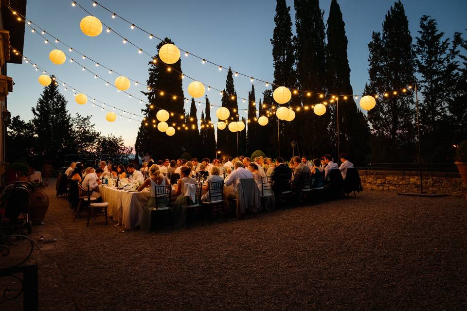 Wedding in tuscan castle