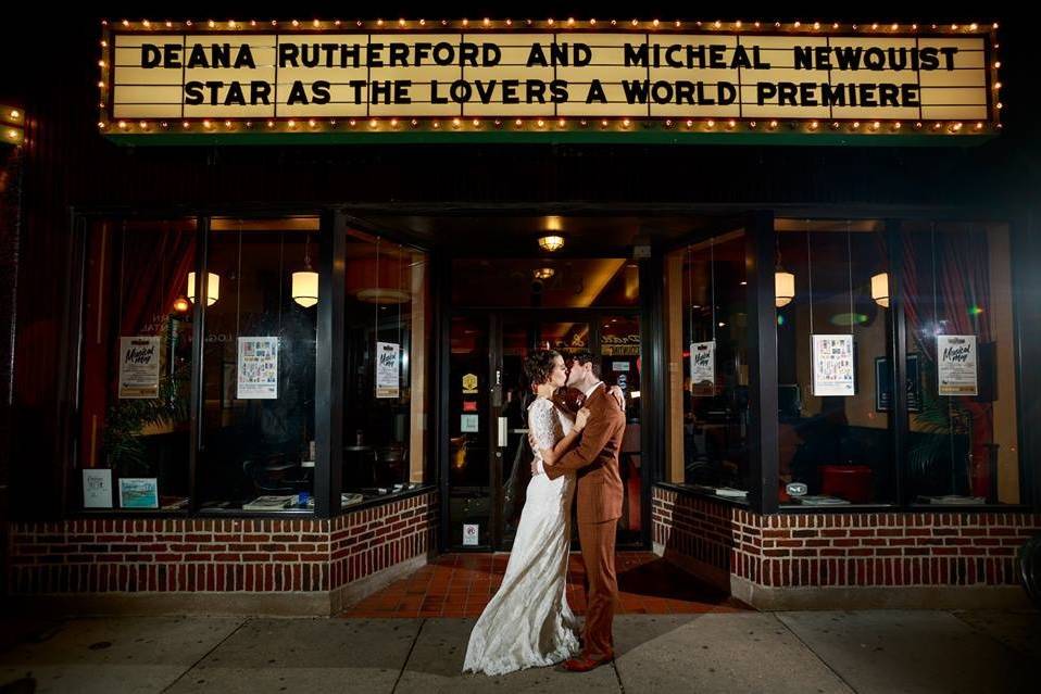 Art Deco Movie Theater Wedding