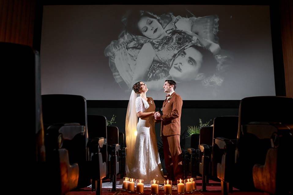 Art Deco Movie Theater Wedding