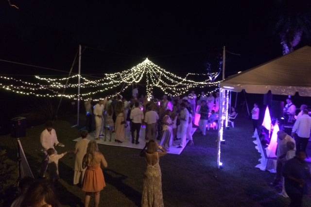 Evening dancing on the lawn.