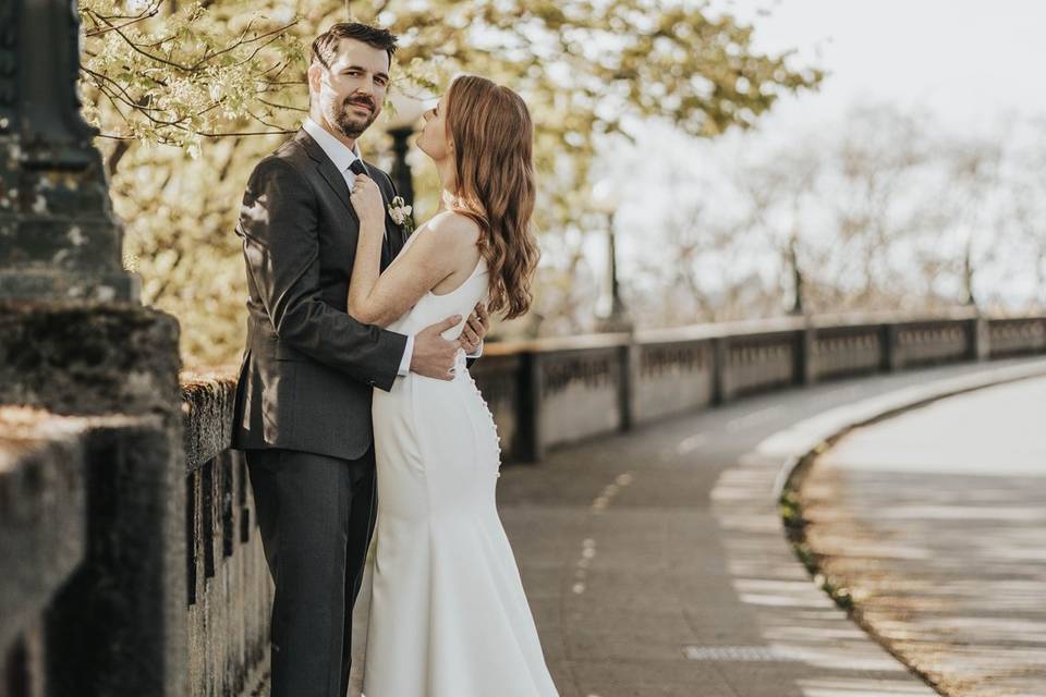 Seattle Park wedding portraits