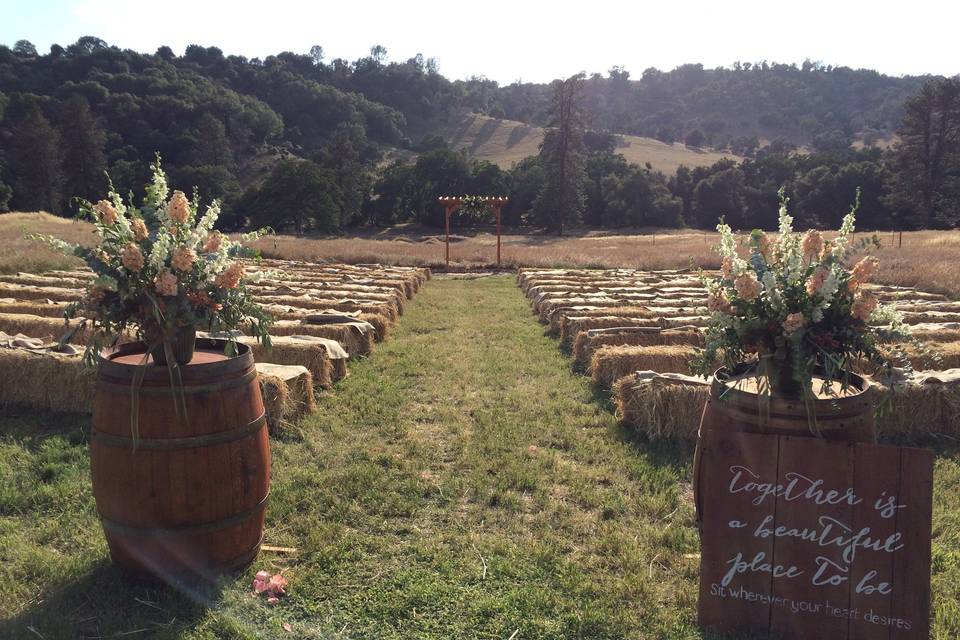 Wine Barrel Entrance