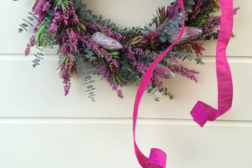 Hot Pink Wreath