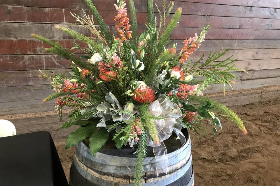 Wine Barrel Topper