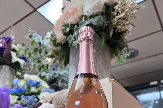 Flowers and bubbles