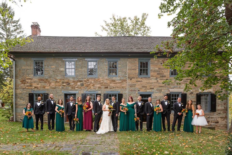 Bridal party at Guest House
