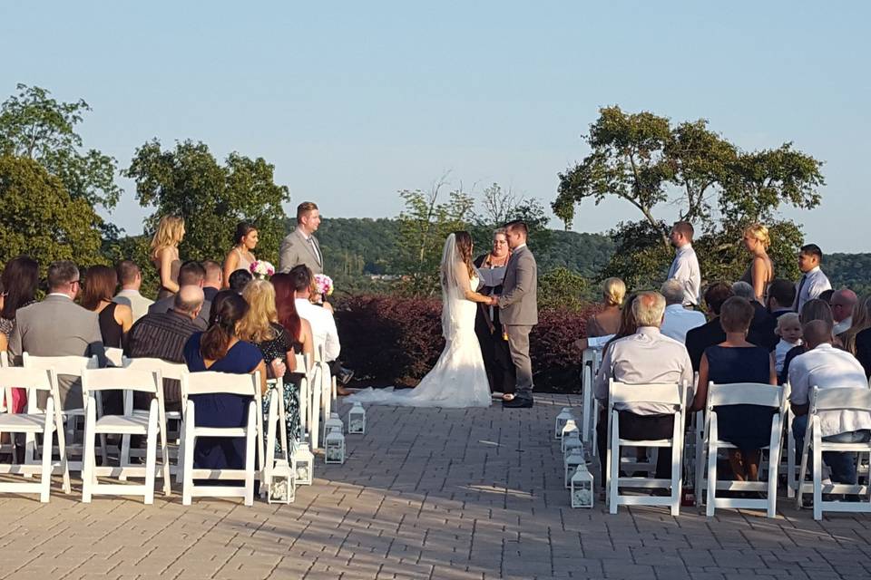 Ceremony on the terrace