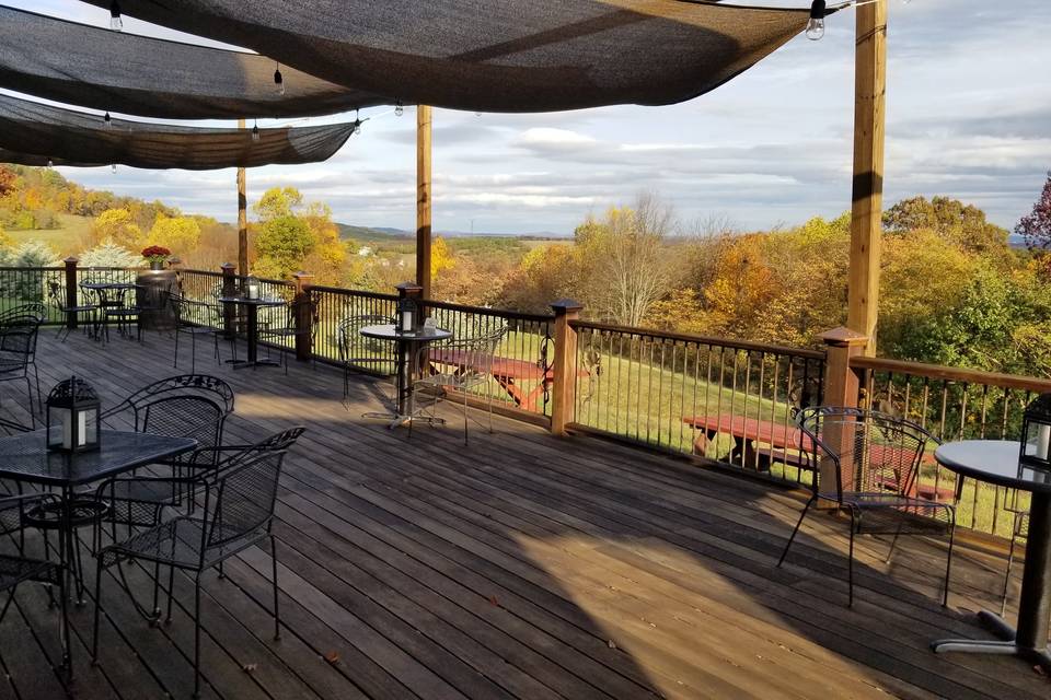 View from deck in October