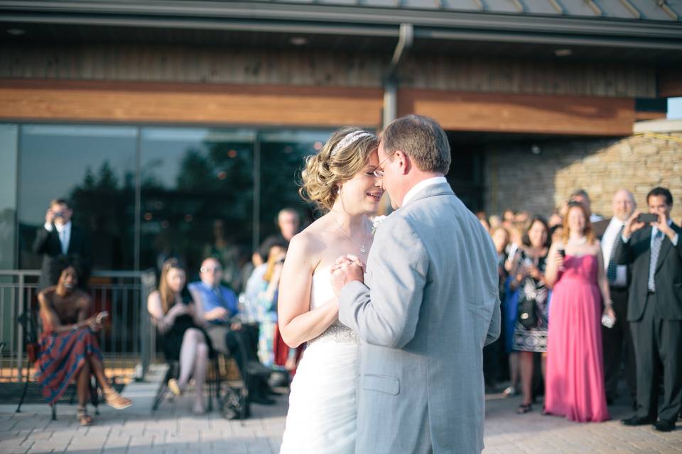 Dancing on the terrace