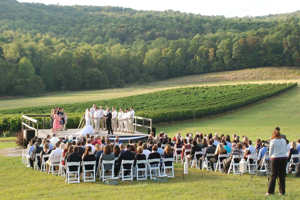 Ceremony on stage