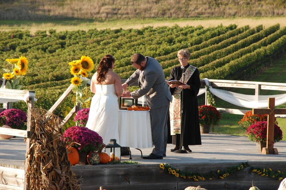 Ceremony on stage