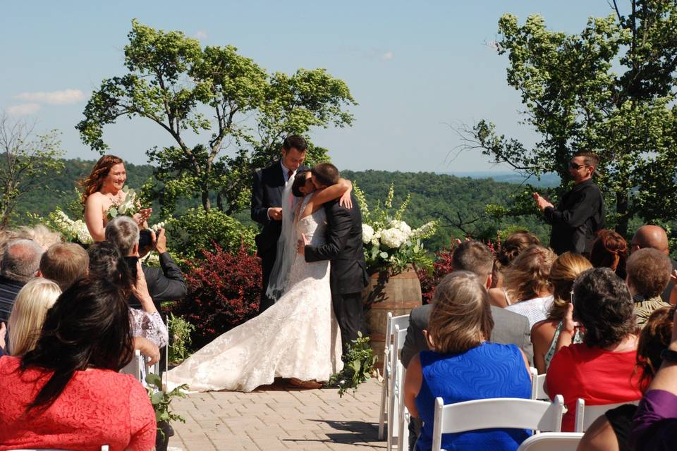 Kiss on the Helen's Terrace