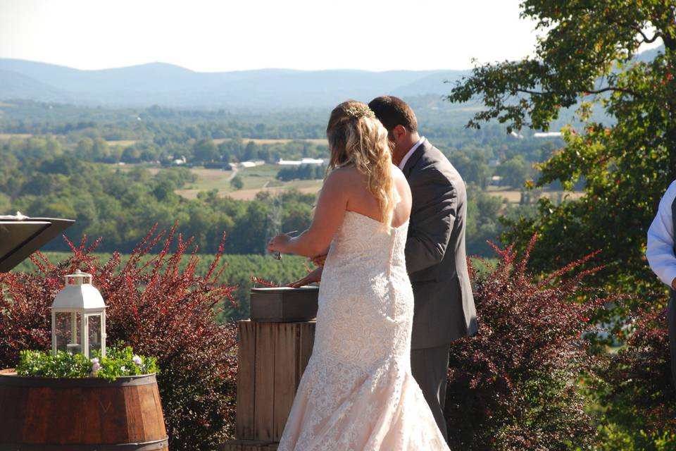 Ceremony on Helen's Terrace