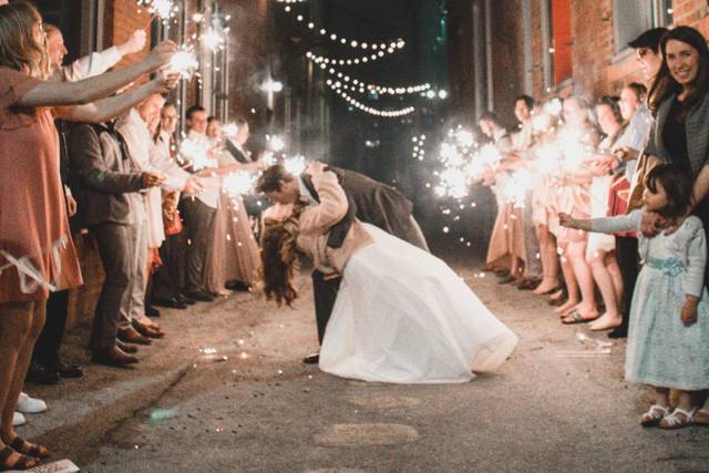 Dip under sparklers