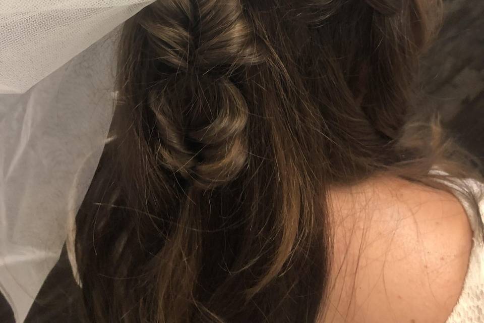 Bridal Half Updo