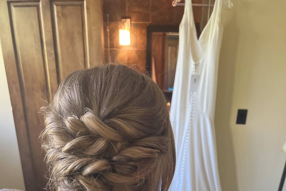 Bridal Updo Boho Braid