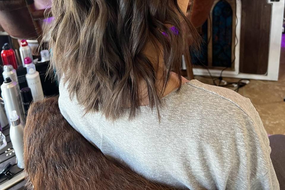 Bridesmaid Hair Braided Tuck