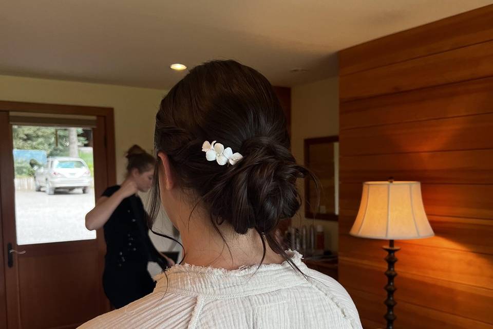 Bridal Updo Low