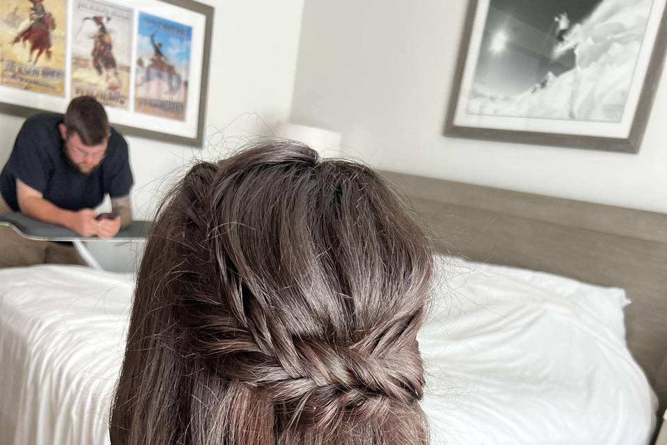 Bridal Half Updo Fishtail