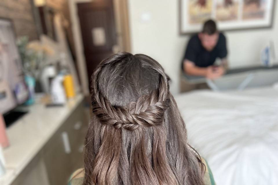 Bridal Half Updo Fishtail