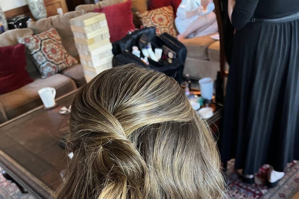 Bridesmaid Half Updo