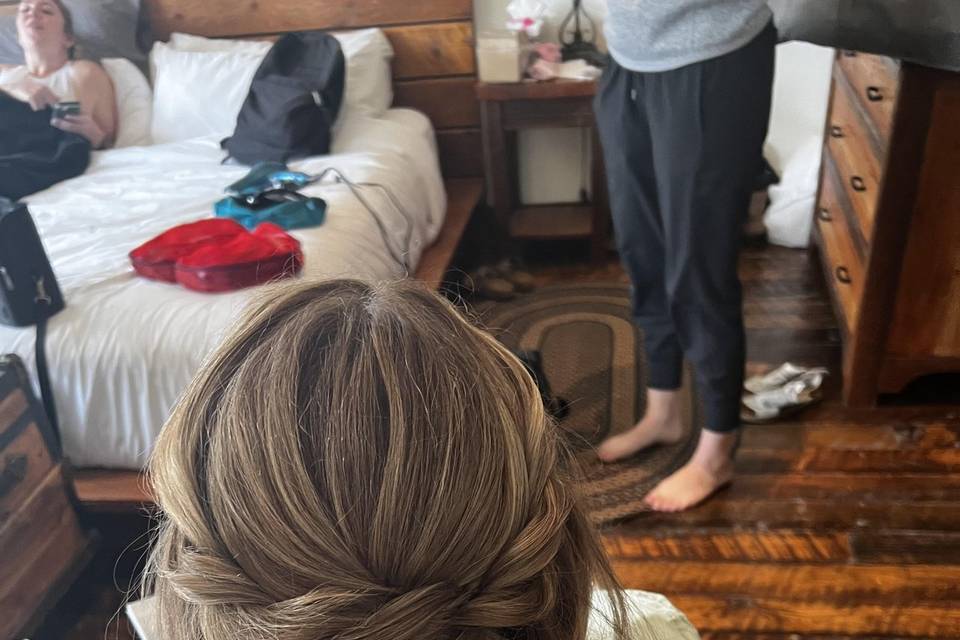 Mother of the Bride Half Updo