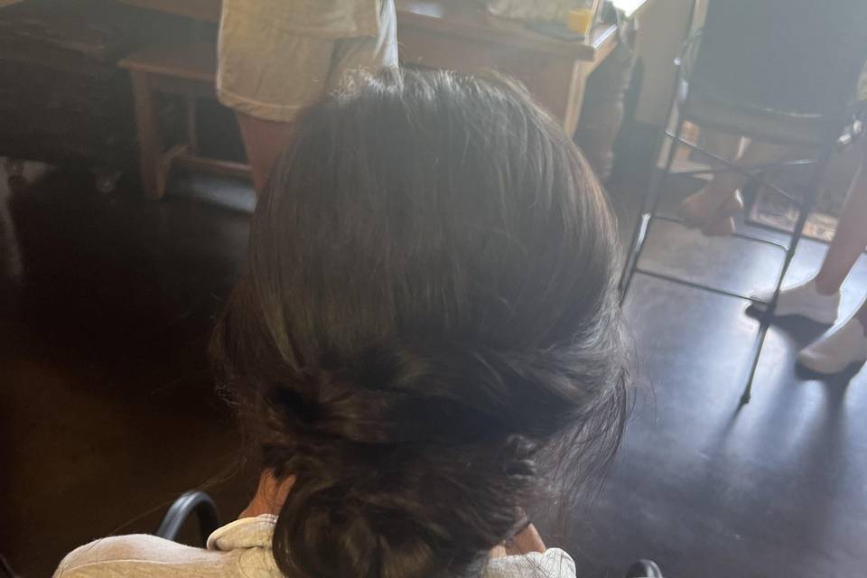 Bridesmaid Low Updo