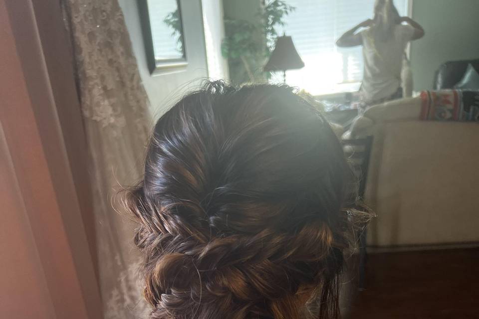 Bridal Updo Fishtail