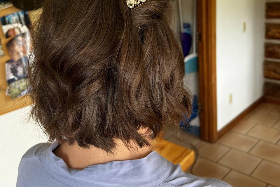 Bridesmaid Hair Simple Tuck