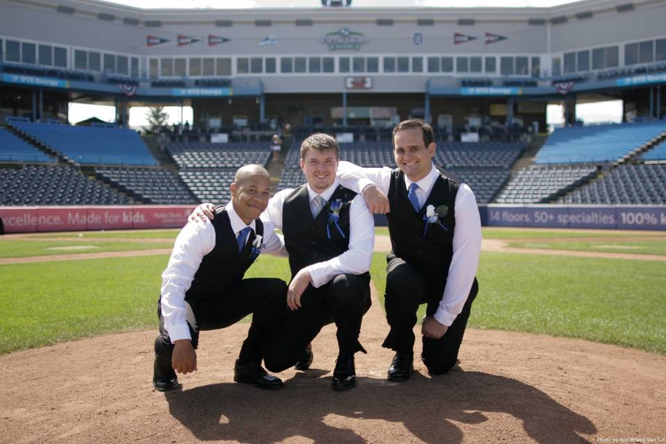 Groom and groomsmen
