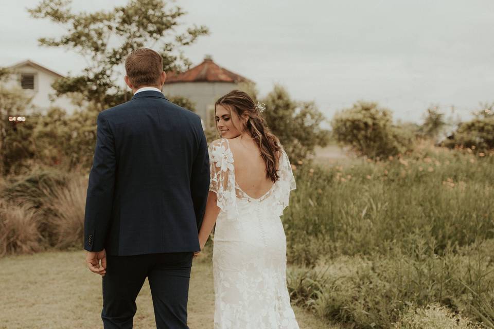 Ceremony lawn in April