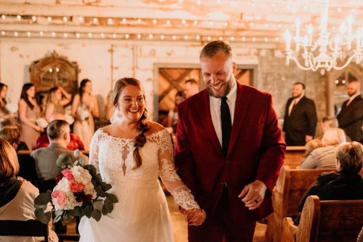 Ceremony in historic dairy