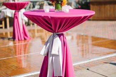 Pink tables