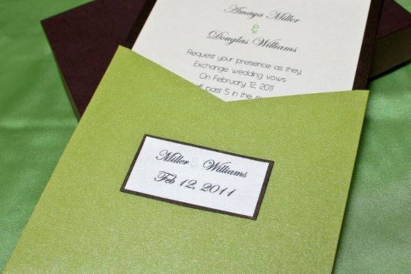 Pocket Wedding Invite