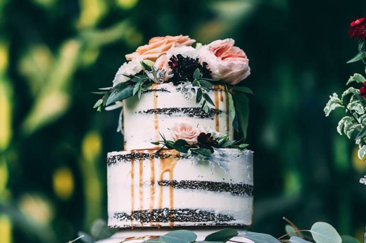 Eucalyptus Rustic Naked Cake