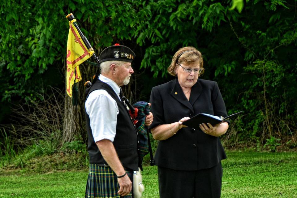 Officiant of the wedding