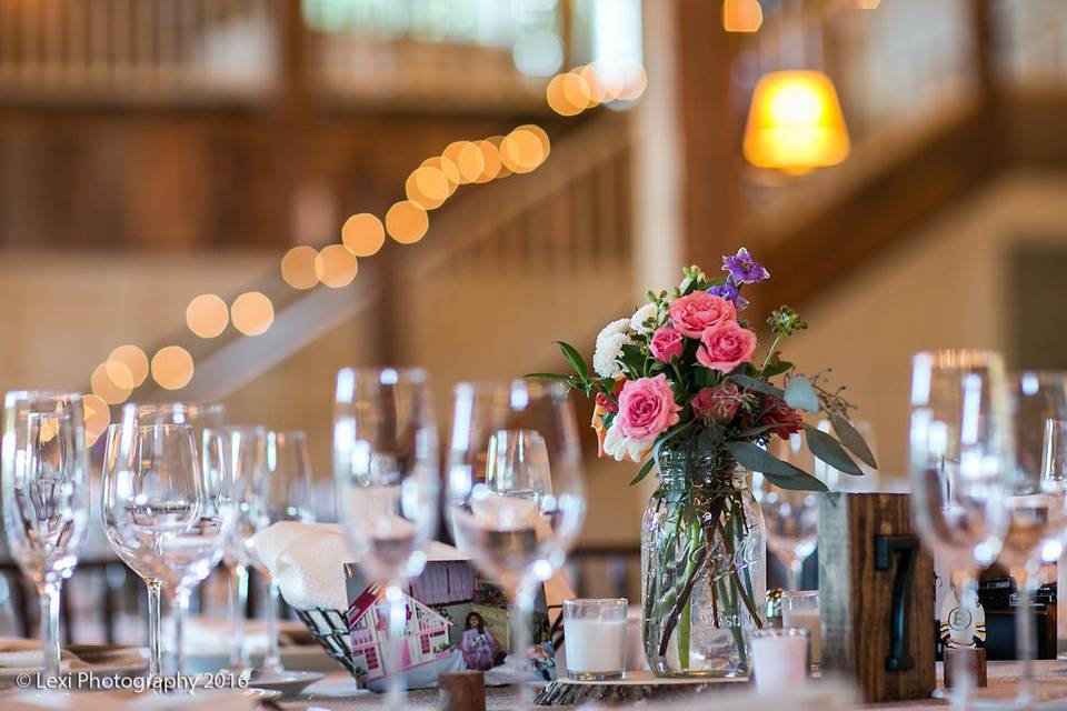 Floral table runner