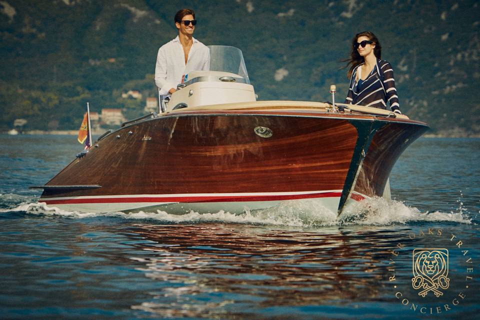 Montenegro honeymoon boating