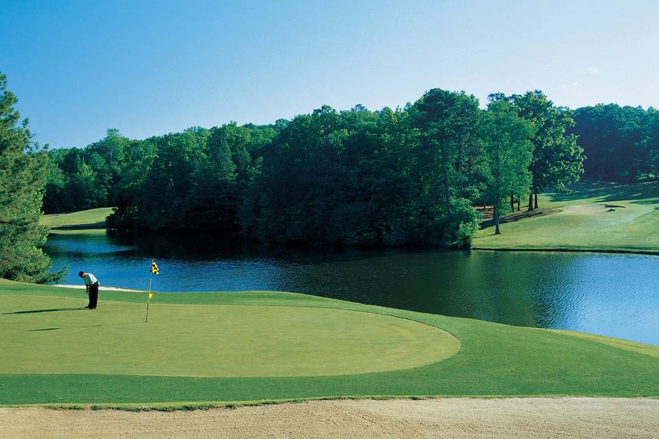Golf course area