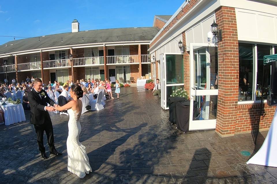 Couple first dance