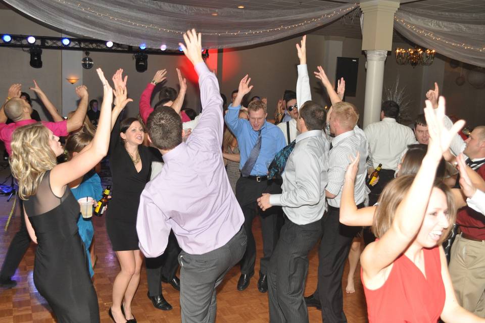 Party on the dance floor