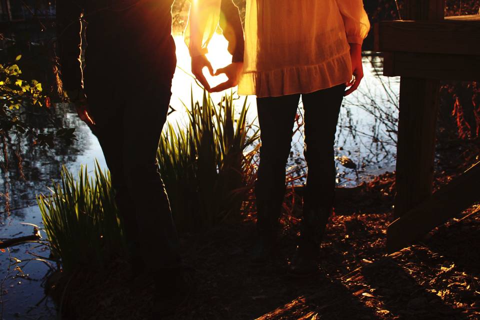 Engagement Session Silhouette