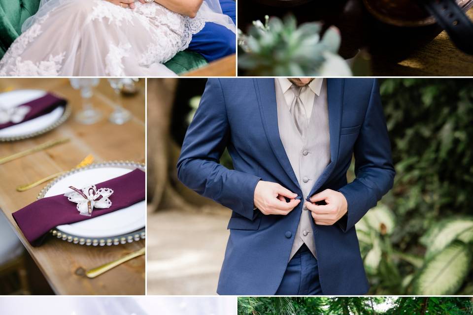 Cauley Square Wedding Collage